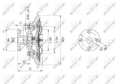 49592 NRF Віскомуфта вентилятора1
