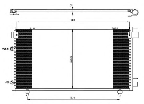 35518 NRF Радіатор кондиціонера1