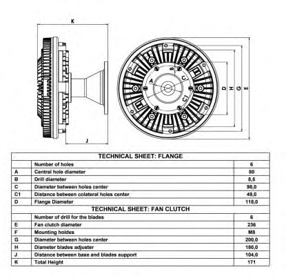 49041 NRF Віскомуфта вентилятора1