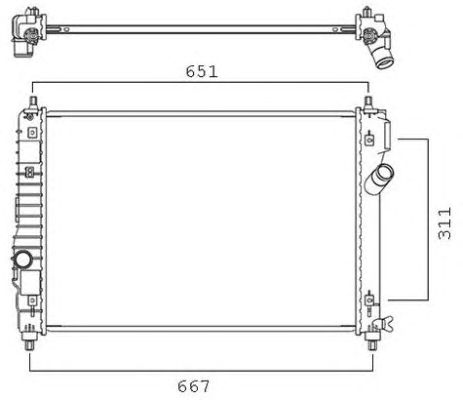 58505 NRF Радіатор охолодження1