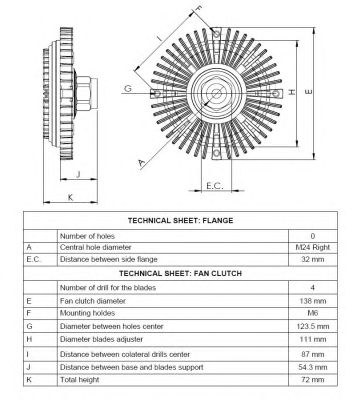 49521 NRF Віскомуфта вентилятора3