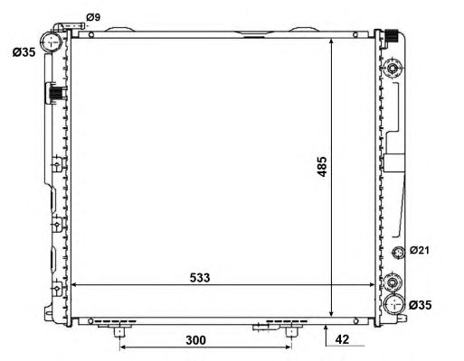 58164 NRF Радіатор охолодження2