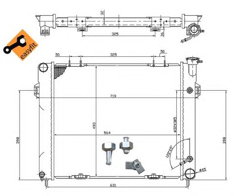 50202 NRF Радіатор охолодження2