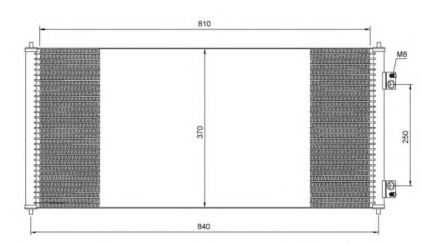 35651 NRF Радіатор кондиціонера1