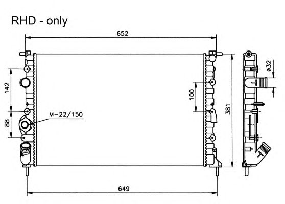 58025 NRF Радіатор охолодження2