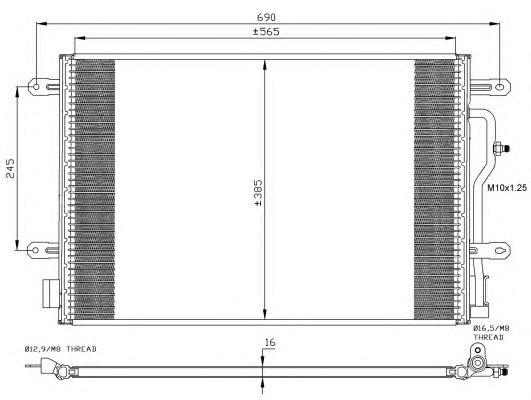 35404 NRF Радіатор кондиціонера1