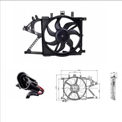 47012 NRF Вентилятор Радіатора1