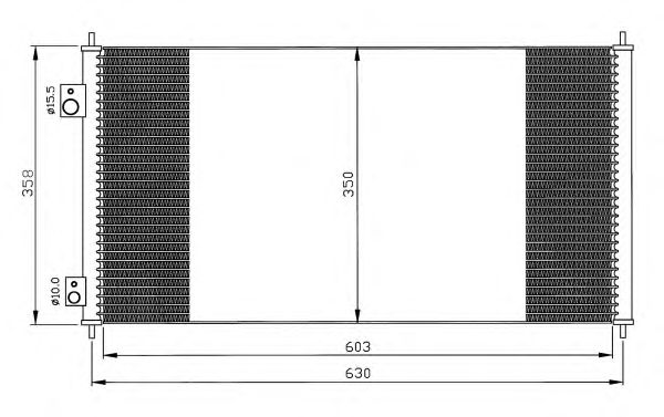 35663 NRF Радіатор кондиціонера1