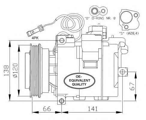 32104 NRF Компресор кондиціонера1