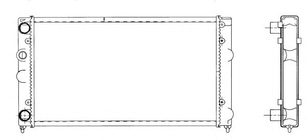 519501 NRF Радіатор охолодження1