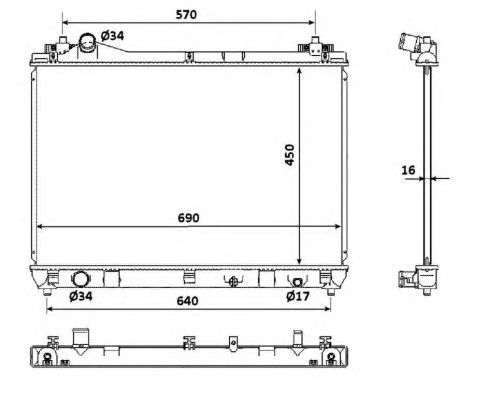 53917 NRF Радіатор охолодження2
