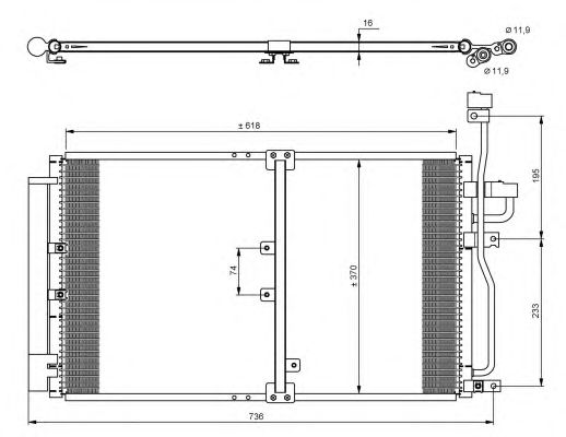 35797 NRF Радіатор кондиціонера1