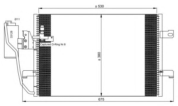 35527 NRF Радіатор кондиціонера2