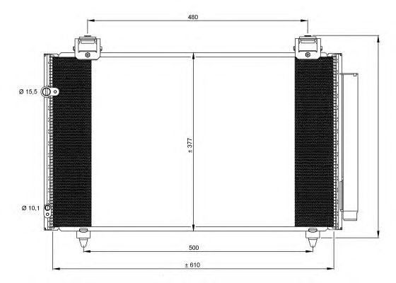 35861 NRF Радіатор кондиціонера1