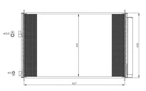35641 NRF Радіатор кондиціонера1