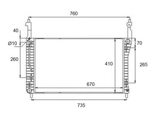 58509 NRF Радіатор охолодження1