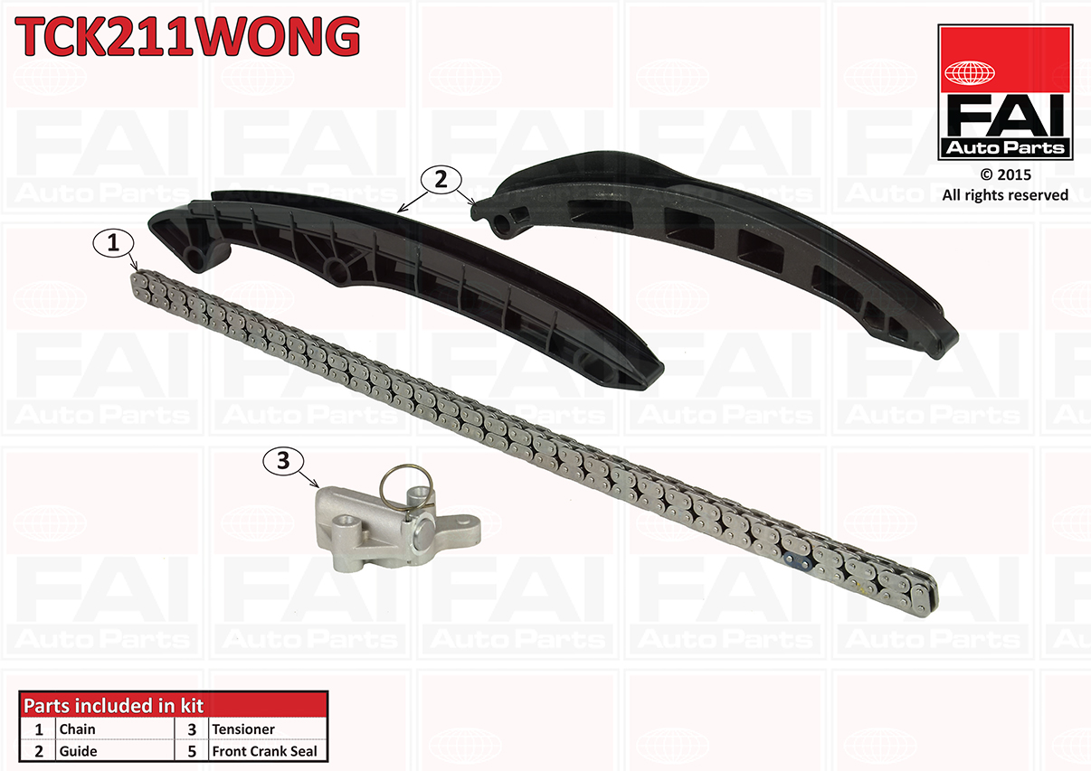 TCK211WONG FAI Ланцюг ГРМ, комплект1