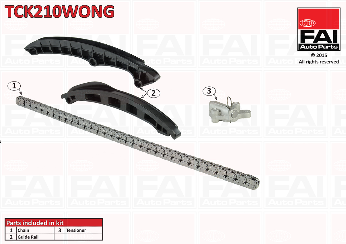 TCK210WONG FAI Ланцюг ГРМ, комплект1