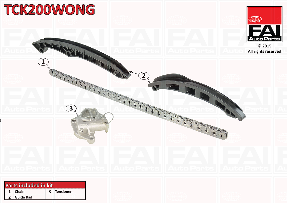 TCK200WONG FAI Ланцюг ГРМ, комплект1