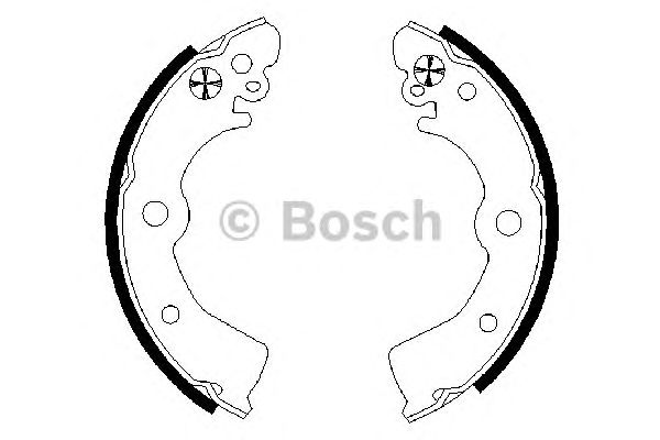 0986487578 BOSCH Гальмівні колодки до барабанів BS8201