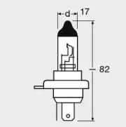 64185-FS OSRAM Лампа HS1 12V 35/35W PX43T ORIGINAL2