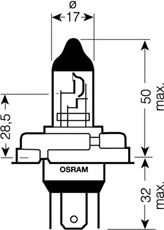 64183-FS OSRAM Лампа R2 12V 45/40W P45T ORIGINAL1