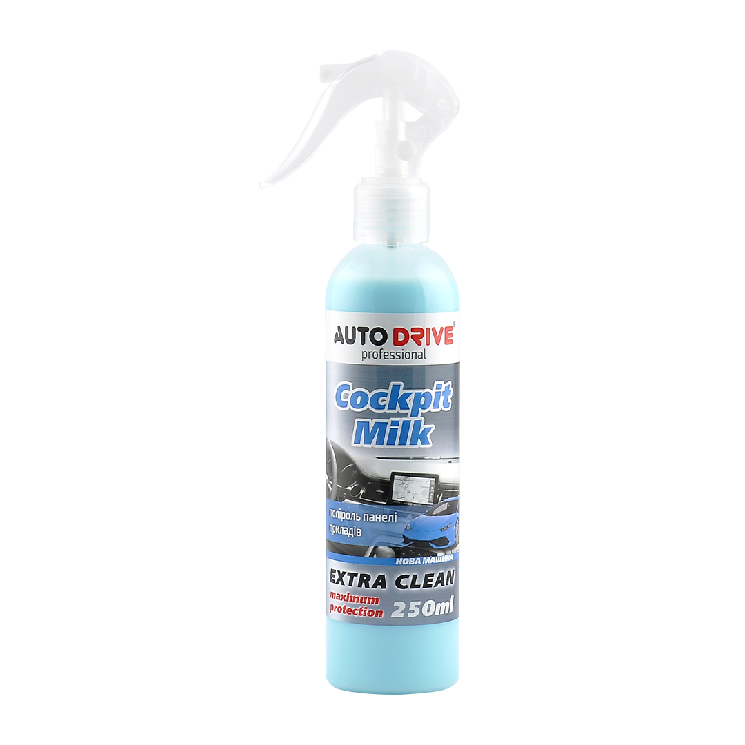 AUTO DRIVE Поліроль-молочко Auto Drive Cockpit Milk Нова Машина 250ml (24шт/уп )1