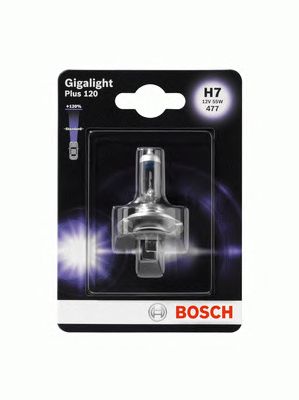 1987301110 BOSCH Лампа H7 12V 55W PX26D GIGALIGHT PLUS 120 +120%1