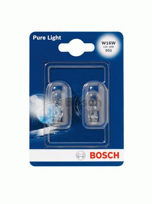 1987301049 BOSCH Лампа W16W 12V W2,1X9,5D PURE LIGHT (бл. 2 шт.)1