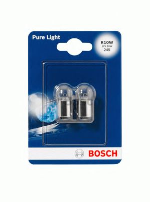 1987301019 BOSCH Лампа R10W 12V 10W BA15S PURE LIGHT (бл. 2 шт.)1