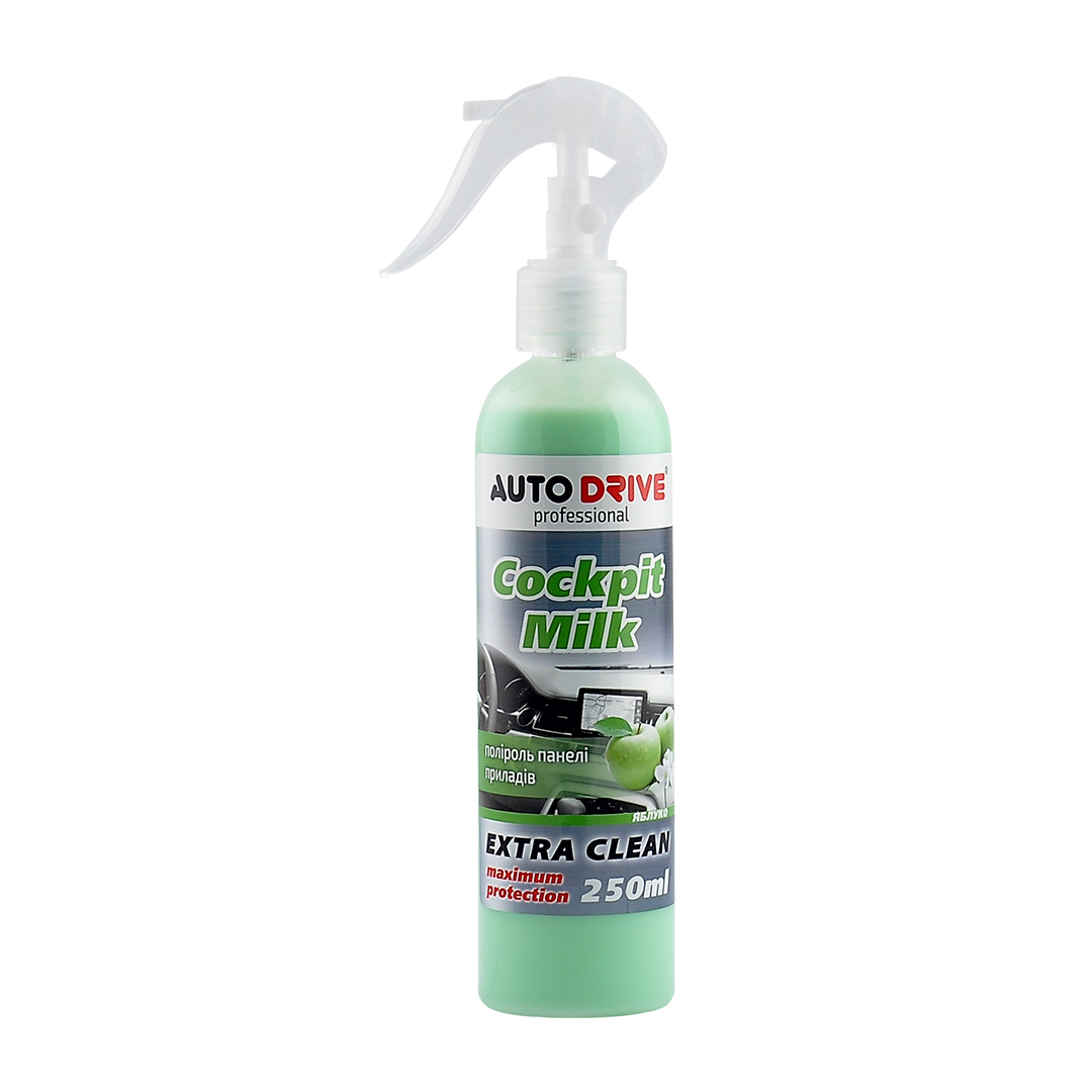AUTO DRIVE Поліроль-молочко Auto Drive Cockpit Milk Яблуко 250ml (24шт/уп)1