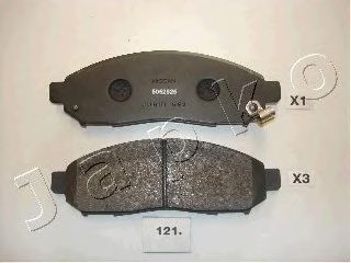 50121 JAPKO-Колодки гальмівні дискові передні1