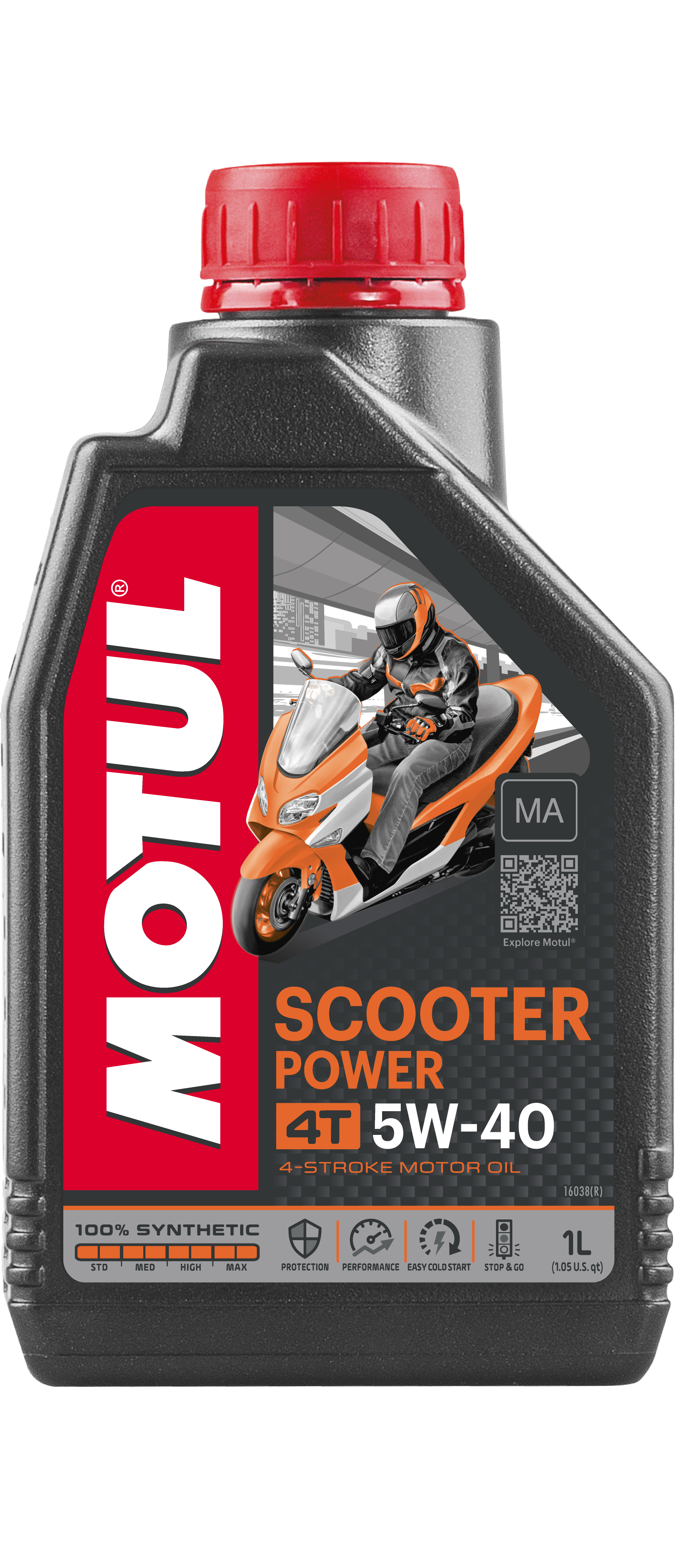 MOTUL Scooter Power 4T SAE 5W40 MA 12х1 L1