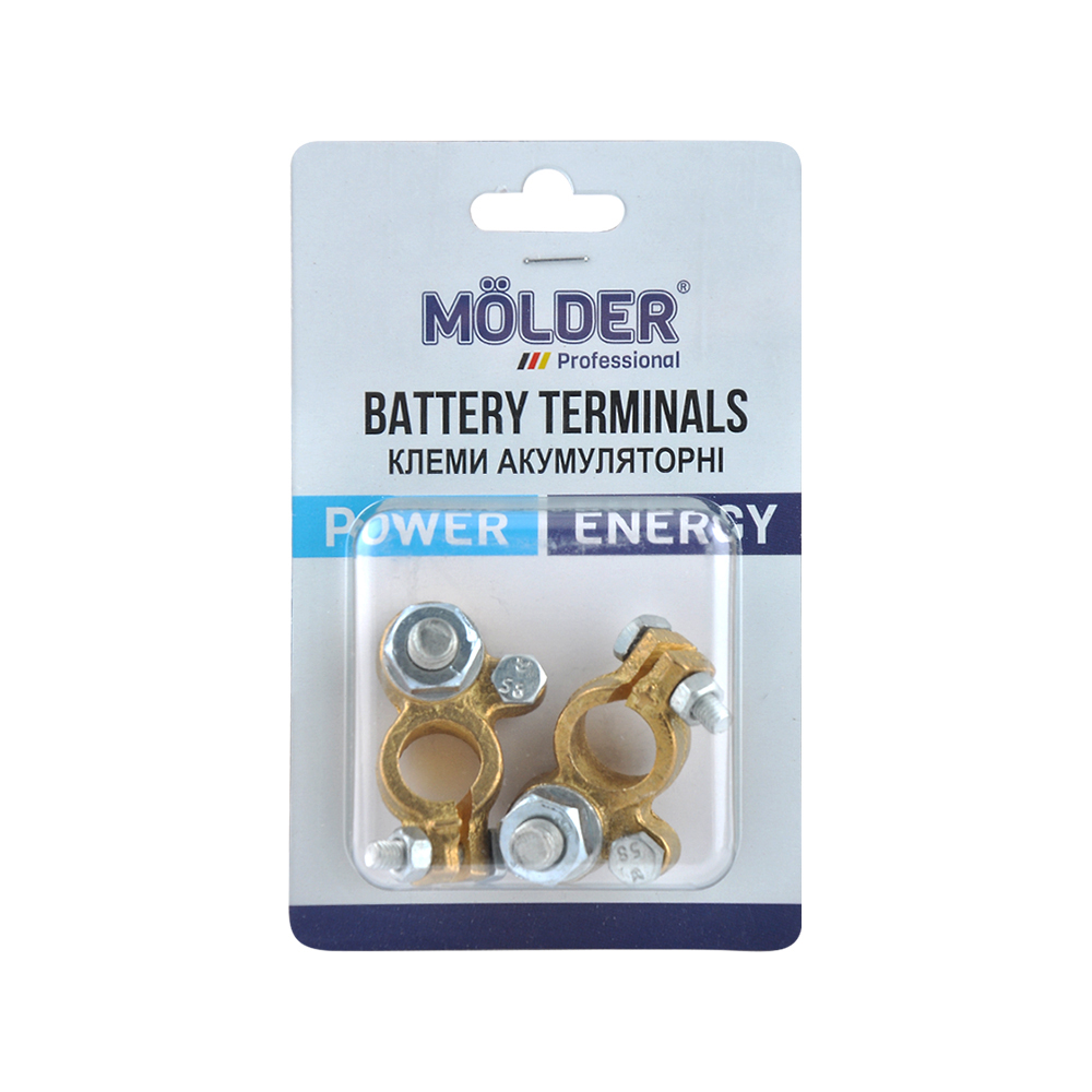 MOLDER Клеми акумуляторні адаптер М-10, латунь, 190гр., (2шт)1