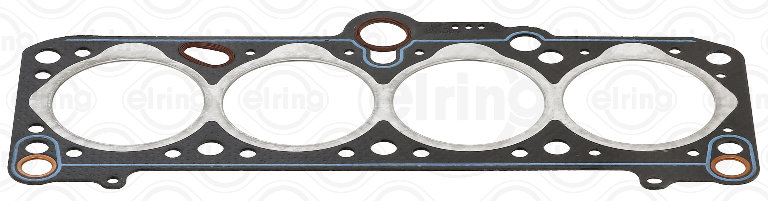 891.364 Elring Прокладка ГБЦ VW Caddy 1.6D 83-92 (3 метки) (1.7mm)1