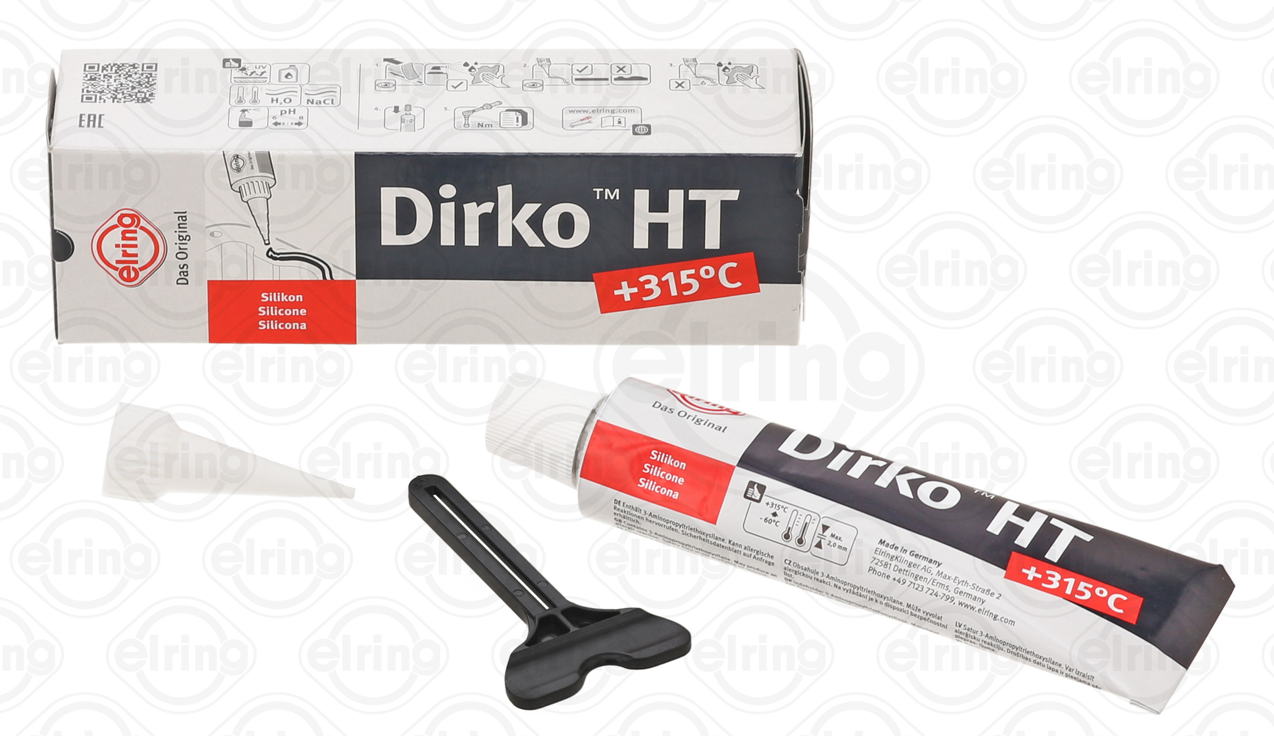 006.553 Elring Герметик Dirko HT (-60°C +315°C) 70мл (чорний)1