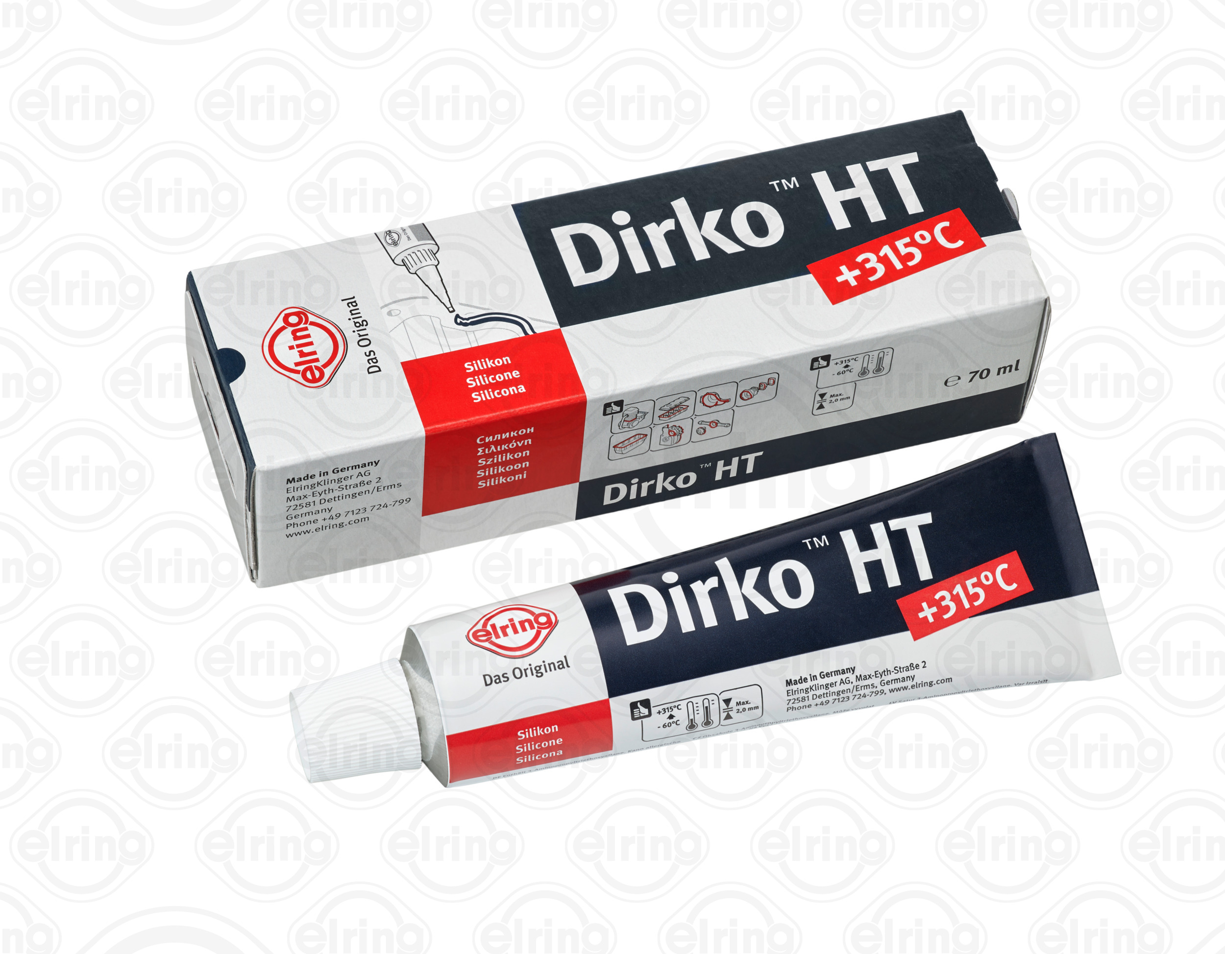 006.553 Elring Герметик Dirko HT (-60°C +315°C) 70мл (чорний)1