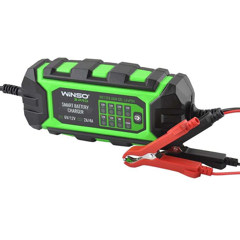 Зарядний пристрій АКБ WINSO PRO 8LEDs 4A, 6V/12V, 4-120Ah2