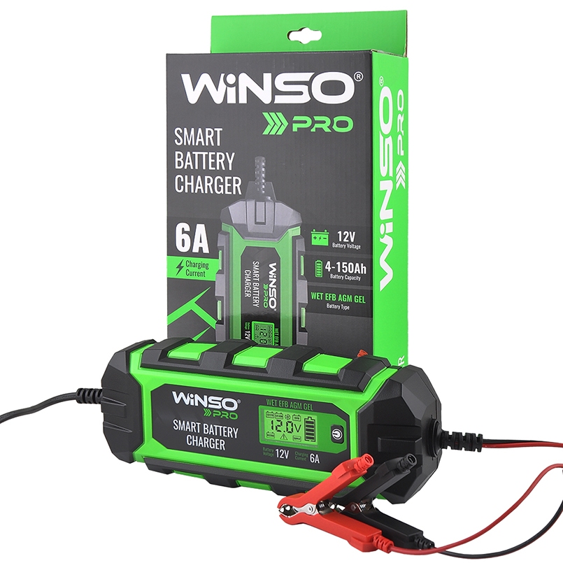 Зарядний пристрій АКБ WINSO PRO LCD 6A, 12V, 4-150Ah3