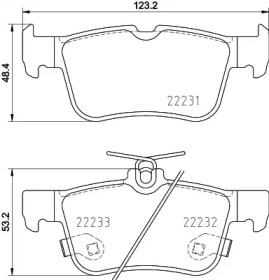 2223101 TEXTAR Гальмівні колодки до дисків1