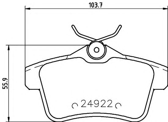 2492201 TEXTAR Гальмівні колодки до дисків1