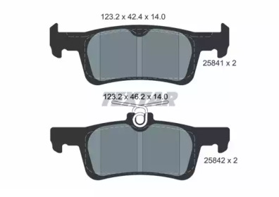 2584104 TEXTAR Гальмівні колодки до дисків1