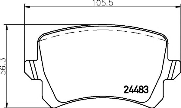 2448302 TEXTAR Гальмівні колодки до дисків1