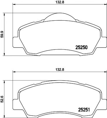 2525001 TEXTAR Гальмівні колодки до дисків1