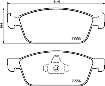 2555501 TEXTAR Гальмівні колодки до дисків1