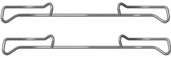 82076800 TEXTAR Планка супорта прижимна (пружина прижимна)1