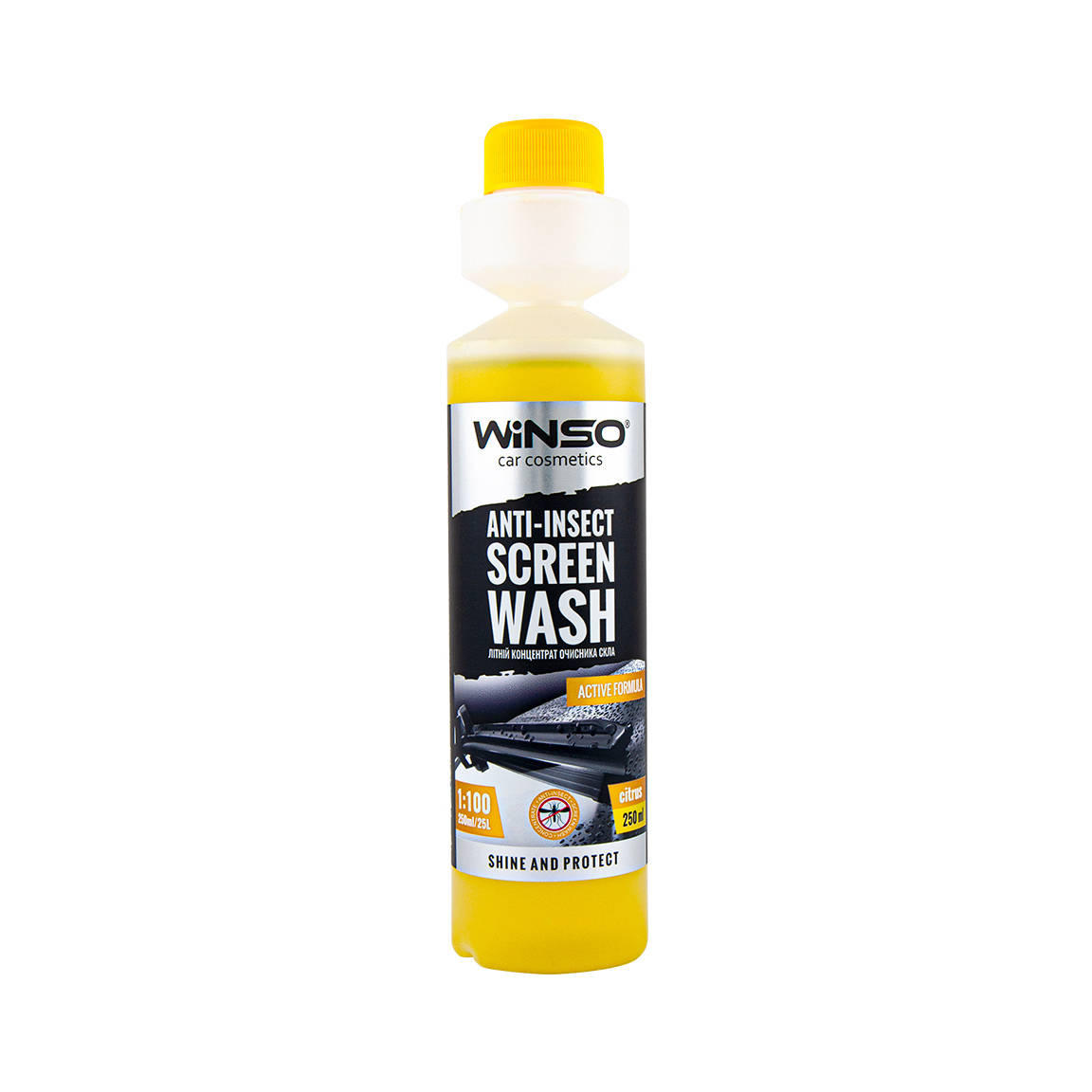 Літній концентрат очисник скла 250ml. Anti-insect screen wash citrus (24шт/ящ)1