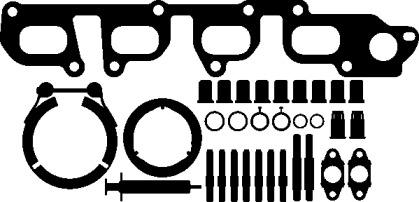 323.400 ELRING Комплект прокладок турбіни VW T5/T6 2.0 TDI 09-1
