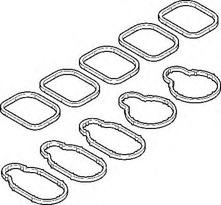 246.700 ELRING Прокладка колектора впускного VW Golf IV/Passat 2.3 VR5 96-06 (к-кт)1