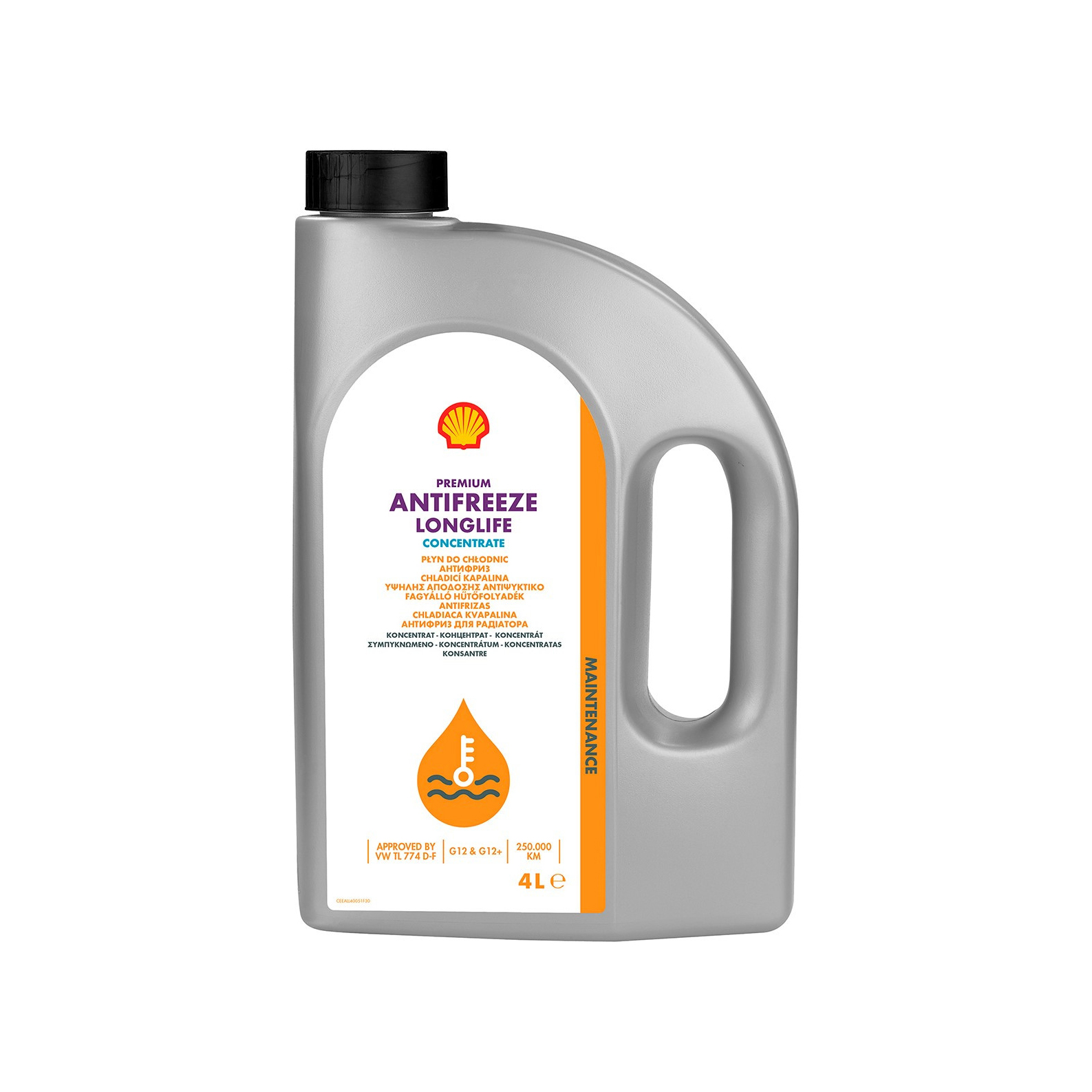 SHELL Premium Antifreeze LL Conc. G12/G12+/TL774D-F, 4L1
